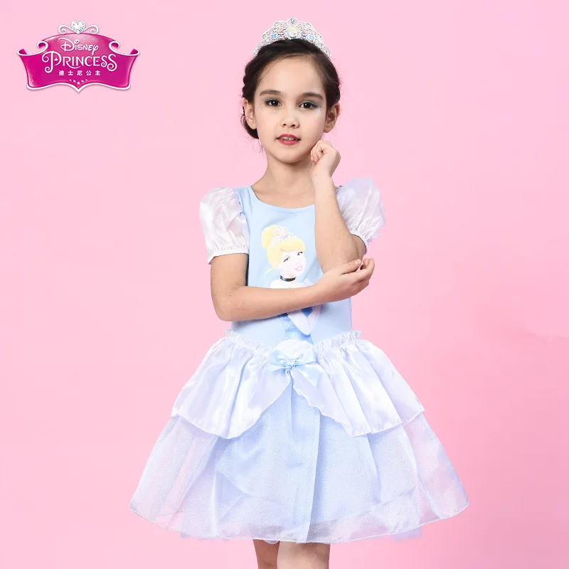 Платье Диснея платье принцессы Золушки детское нарядные платья для девочек