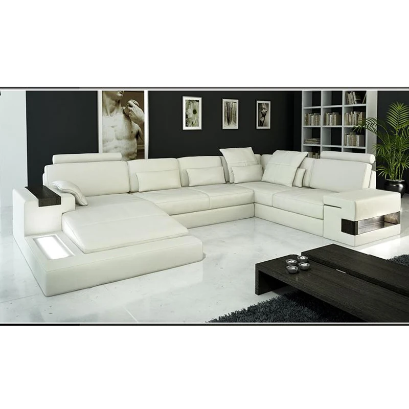 Высокий класс мебель для гостиной современный кожаный диван|Диваны гостиной| |