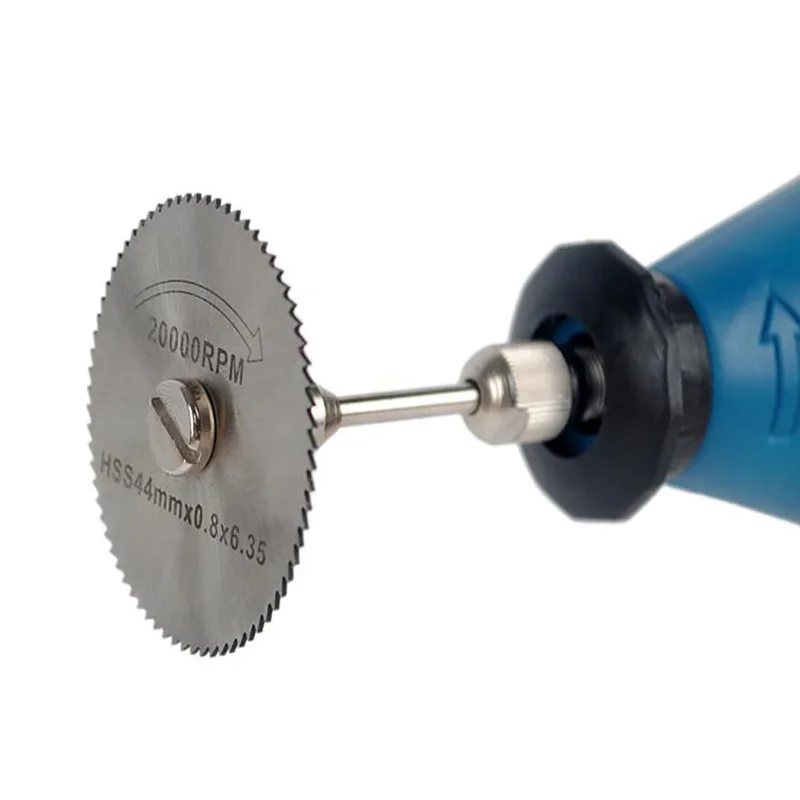 6PCS HSS High-speed-steel Circular Rotary Blade Wheel Discs Mandrel for Metal Dremel Tools w/ 1 Wood Cutting Saw | Инструменты