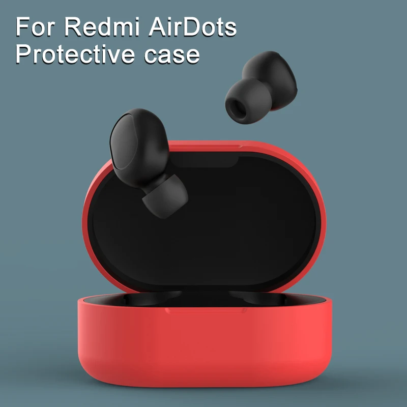 Беспроводной Bluetooth наушники TWS зарядный чехол для Redmi Airdots гарнитура силиконовый