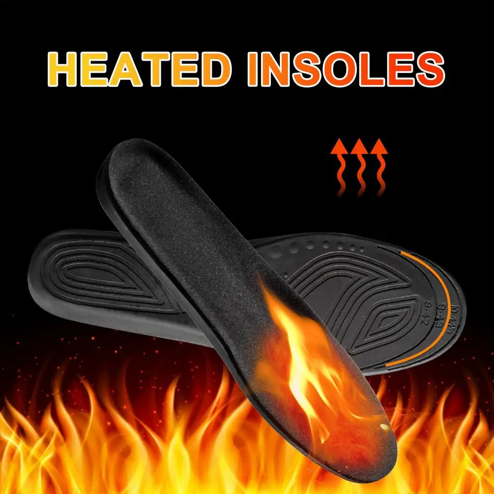 

Rechargeable Winter Heated Insole Wireless Adjustable Size Soft Foot Warmer Temperature Remote Control Design For Outdoor