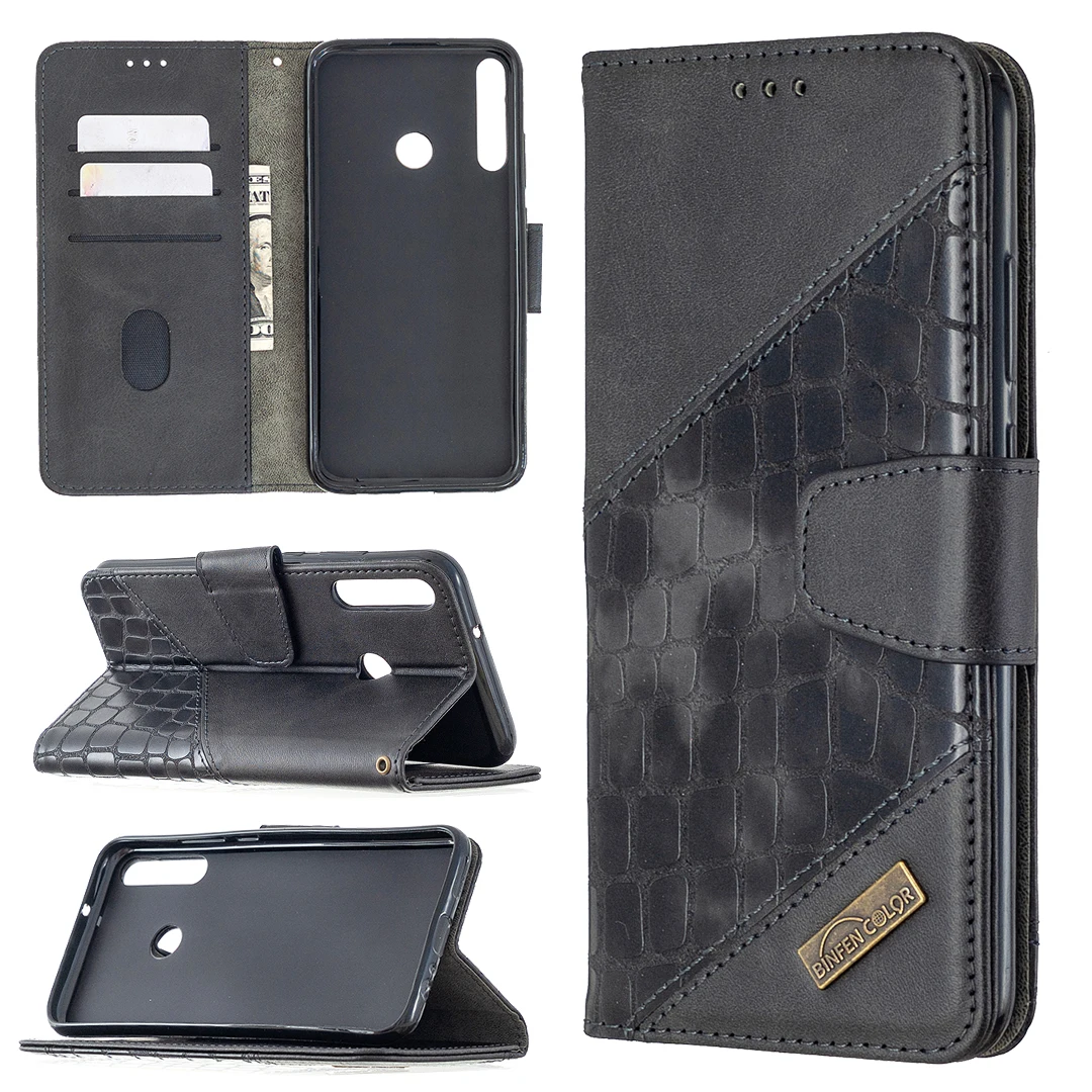 

Crocodile pattern Leather case For Huawei Y7P Y6P Y5P Y9 Y7 Y6 Y5 Prime 2019 2018 Flip back Cover Phone Case Coque Funds