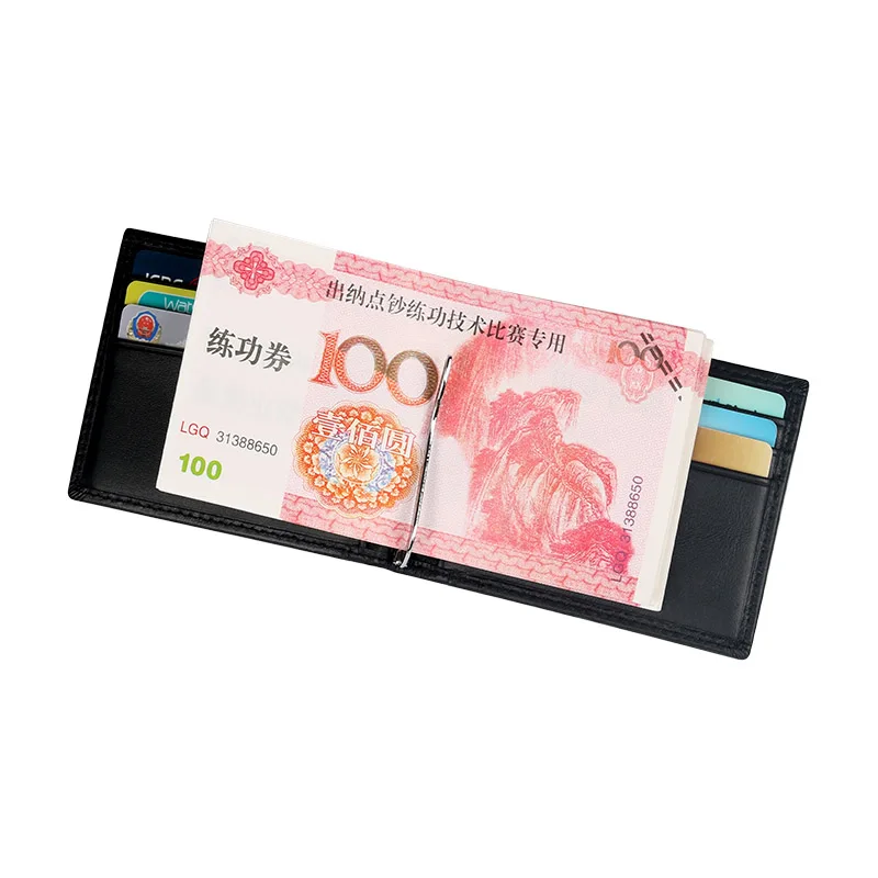 Мужской кошелек из натуральной кожи мужской модный ID держатель для кредитных