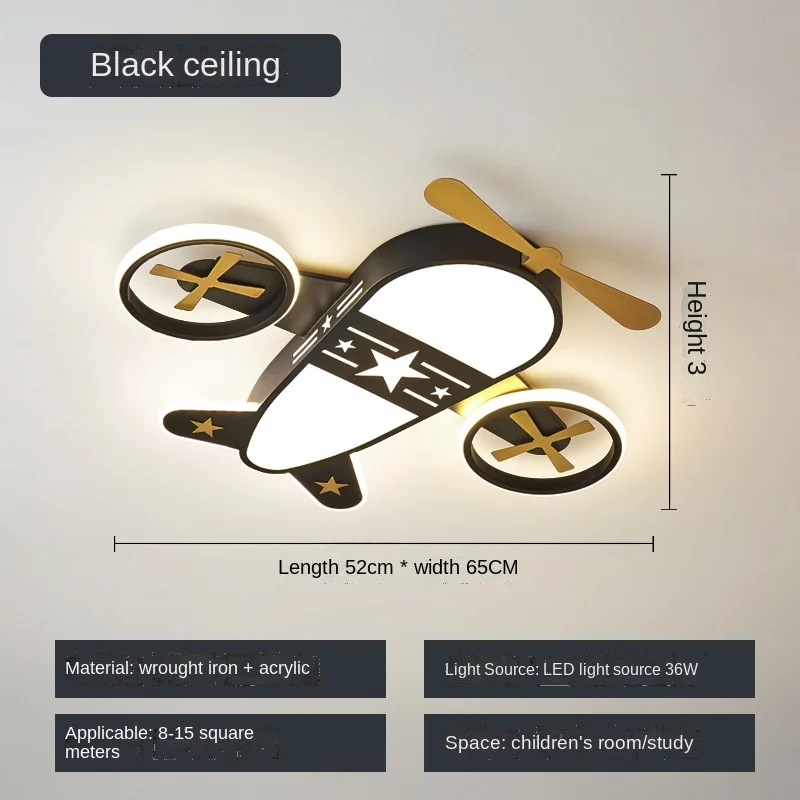 

90-260v led Ceiling Chandelier Lights Aircraft Style for Children Bedroom Boy kids study Room Decor Ceiling Lamp Lighting