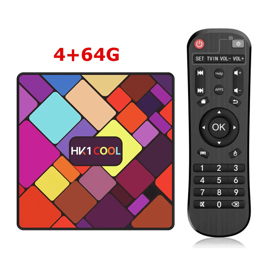 4G64G Android 9,0 HK1COOL tv BOX 2,4G/5G двойной WiFi BT4.0 Rockchip RK3318 HK1 классный H.265 Youtube 4K 1080P медиаплеер pk HK1 MAX - Цвет: 4G64G