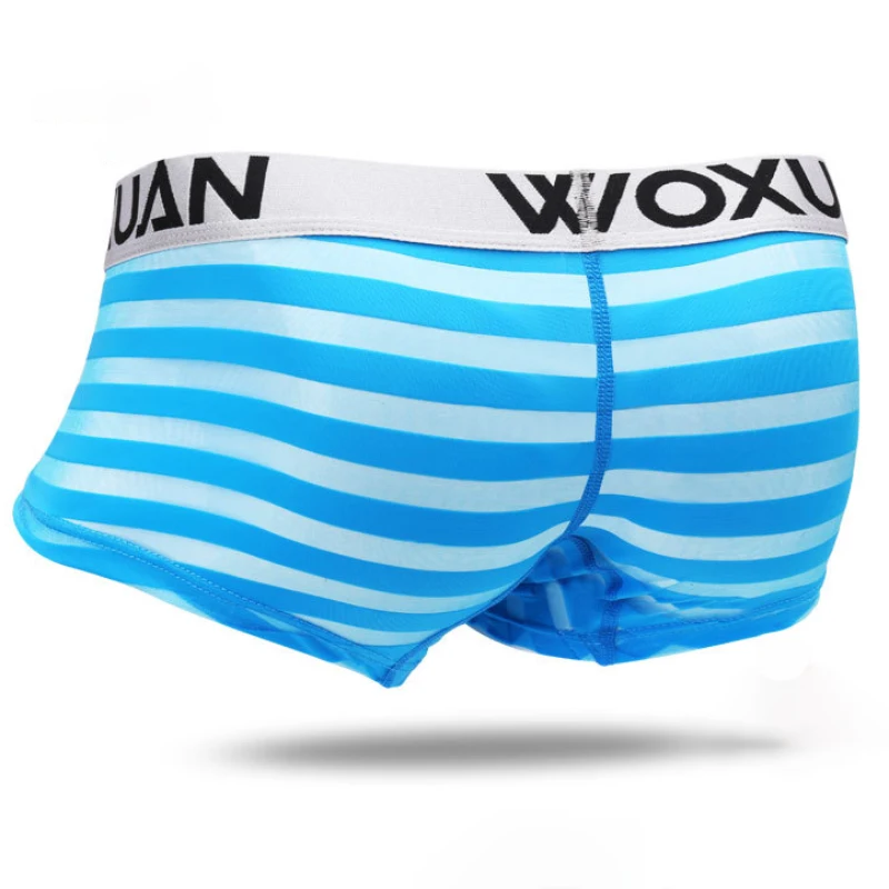 AIIOU Для мужчин сексуальные Прозрачные Нижнее белье Ракушки трусы боксеры с