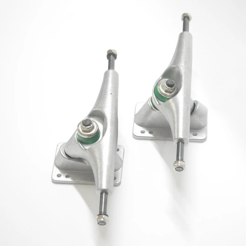

New-6.25in Surfskate Bridge Skateboard Trucks Bridge 70X51mm Black Wheels Set Silver Single Board Trucks Skateboard Bridge