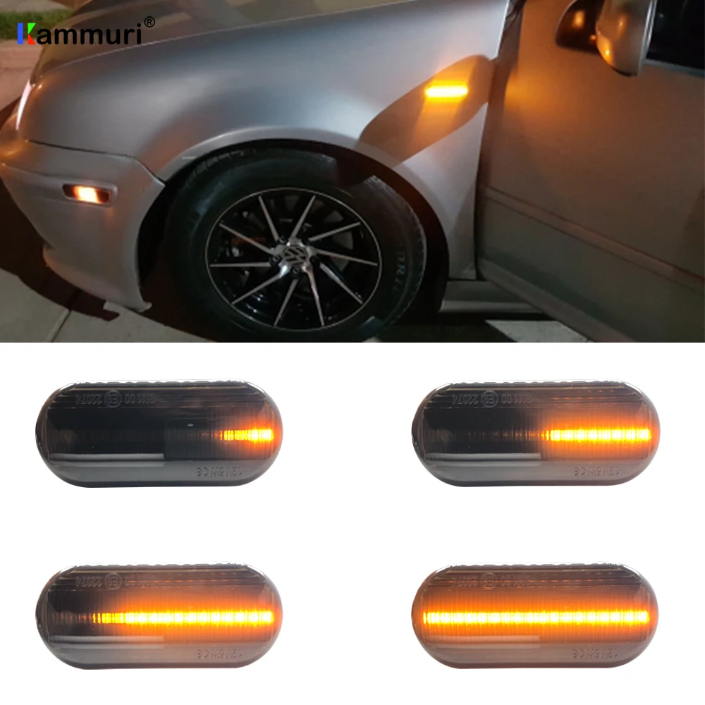 2 шт. светодиодный динамический Боковой габаритный фонарь поворота светильник