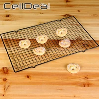 cake cooling rack non stick black carbon steel wire holder shelf net for biscuit pastry cookie pie bread cake baking rack