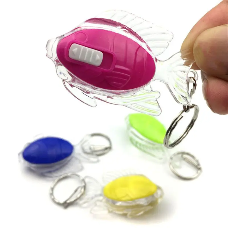 

Mini Fish LED Light-Up Toys Keychain Party Favors Kids Toy Gift Gadgets Bag Pendant