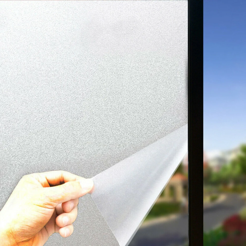 

Matte Window Privacy Film Stained Glass Decorative Uv Window Sticker Privacy Frosted Self Adhesive Film Window Decal for Glass