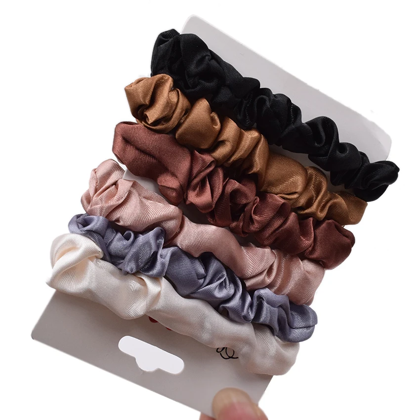 6 шт./лот модные простые базовые эластичные резинки для волос резинка повязка на