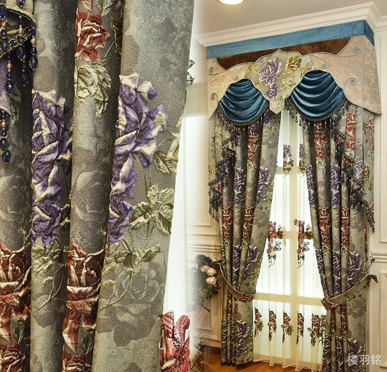 Премиум 4d тисненые затемняющие шторы для гостиной|Занавески| |