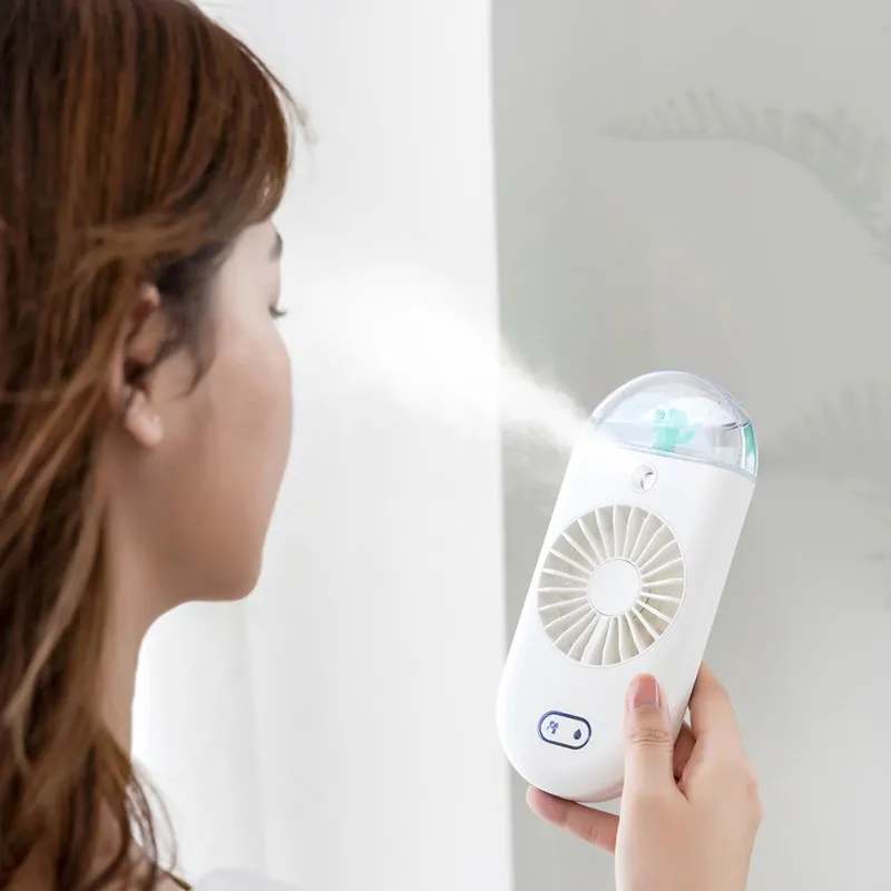 

Eshowee Portable Handheld Creative New Strange USB Spray Moisturizing Charging Fan Humidifying Small Fan Cartoon Wind