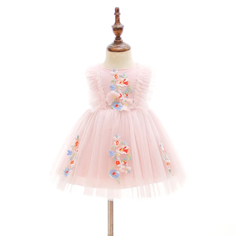 

Newborn Baby Girls Dress fro Wedding Party Birthday Vestidos For Toddler Girls 1 Year Baptism Gowns Frocks B146