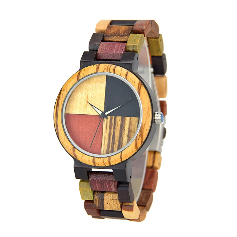 

Wood Mens Watches Top Luxury Brand Fashion Men's Wristwatch Wooden Watches Quartz Watch Men Relogio Masculino 2020