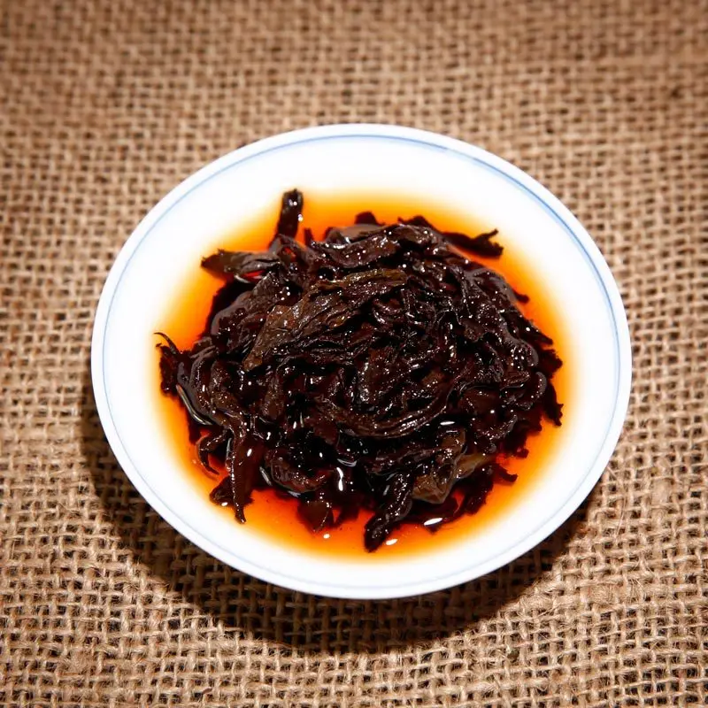 

357g China Yunnan Menghai Specialty Ancient Tree Pu'er Tea Cooked Tea Cake Jishun Hao Green Food Lose Weight