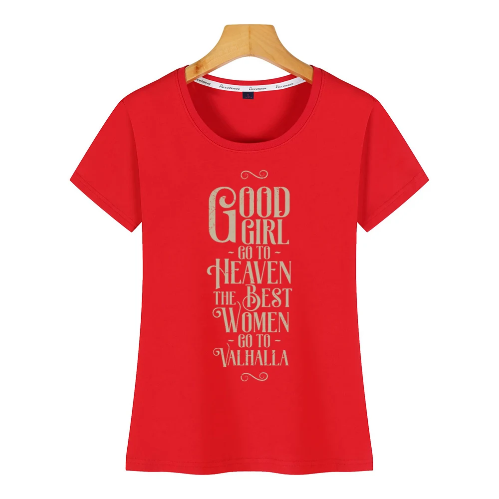 Топы Футболка Для женщин Викинги самое лучшее зайдите в вальгаллу забавные