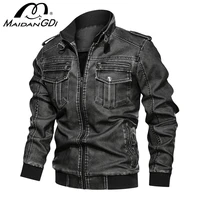 mens jackets 2021 winter new motorcycle pu leather jackets military pilot bomber tactical jacket male autumn vintage coats 6xl