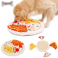 pizza design dog snuffle mats iq training removable toys with donut beds pet sniffle mat for dogs