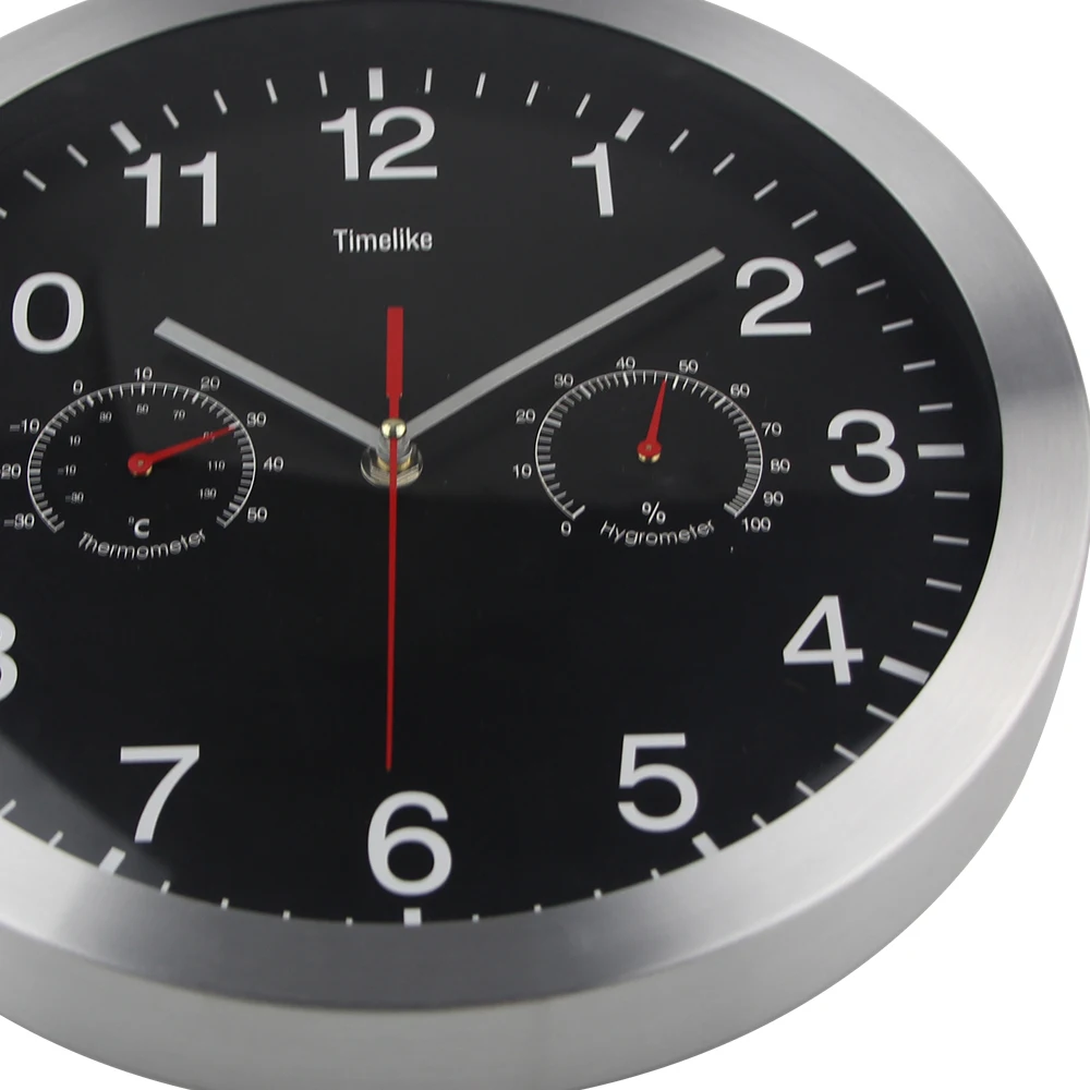 

Metal Wall Clock Silent Quartz Wall Clocks Quiet Sweep Movement Watch No-ticking Home Art Decor Modern Design Wall Clock