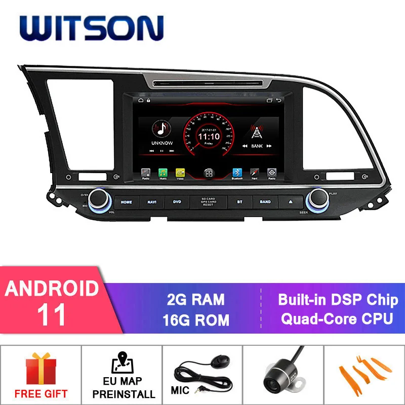 Автомобильный радиоприемник WITSON на Android 11 для HYUNDAI ELANTRA 2016 автомобильная