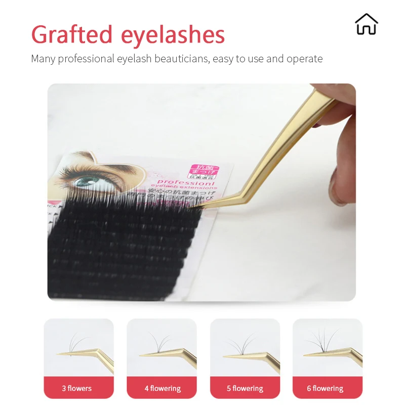

Professional Eyelash Extension Tweezers Makeup Stainless Steel Non-magnetic Pincet False Eyelash Tweezers 3D Accurate Tweezers