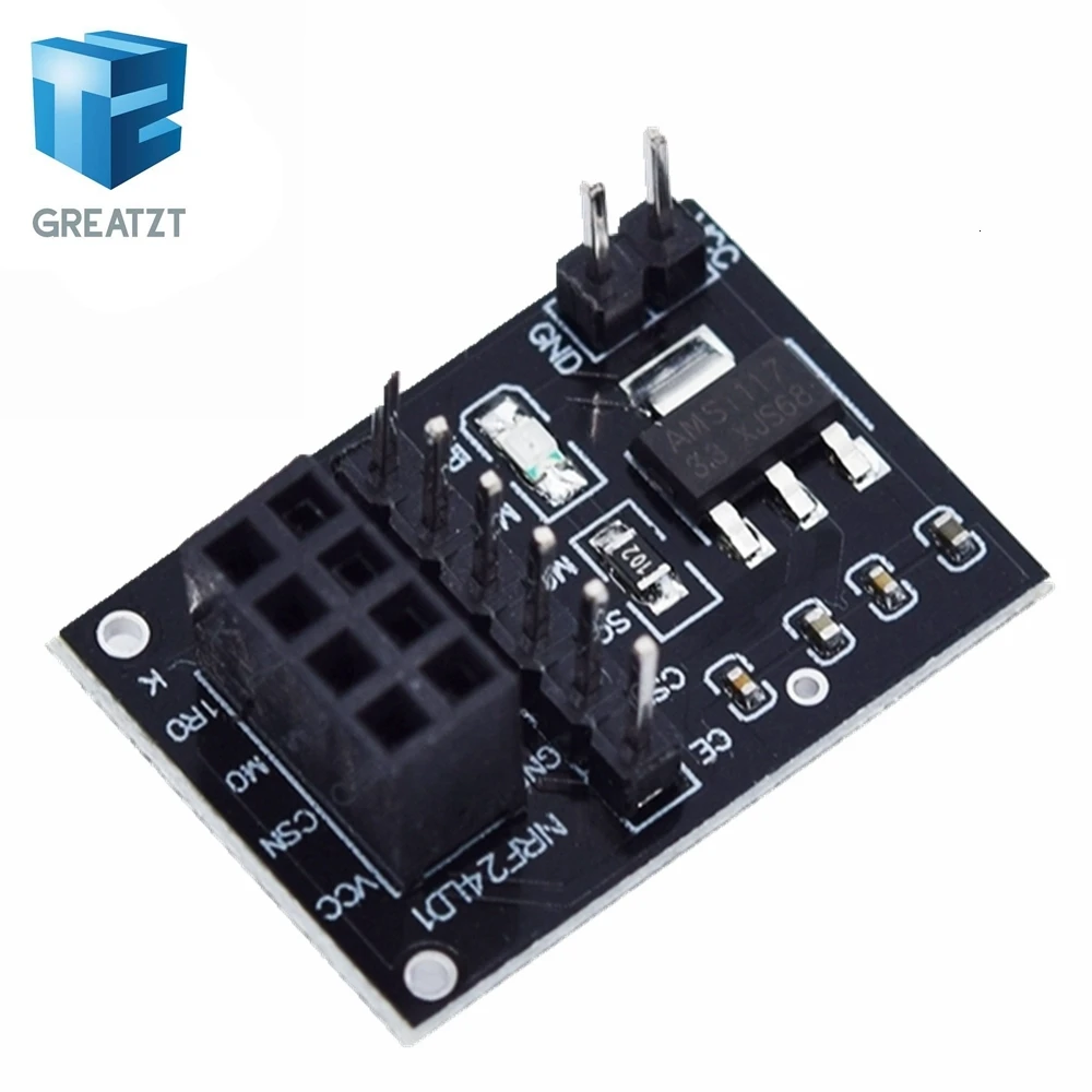 1 шт. GREATZT NRF24L01+ модуль беспроводной передачи данных 2,4G/обновленная версия NRF24L01