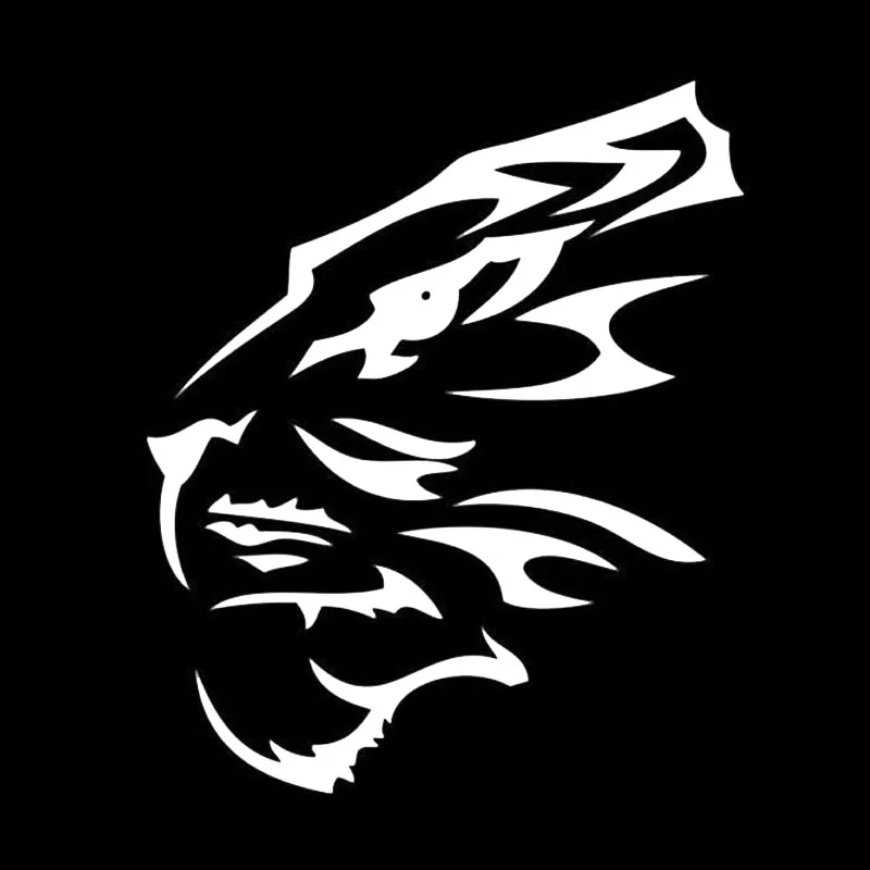 13.1CM*10.9CM Funny Tiger Head Car Sticker Vinyl Decorative Decals Cool Animal Styling | Автомобили и мотоциклы