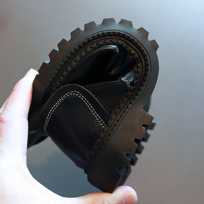 Детская обувь для девочек ботинки в байкерском стиле Dr Martens зимняя детей детские