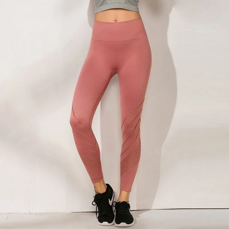 Штаны для йоги с завышенной талией женские бесшовные спортивные Леггинсы