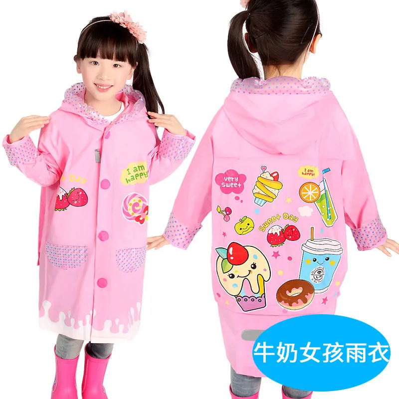 Пластиковое Синее дождевое пальто для детей легкое водонепроницаемое маленьких