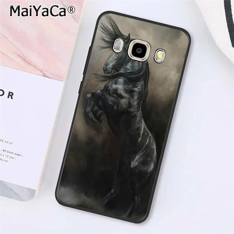 MaiYaCa чехол для телефона с акварельными лошадьми бегущими Samsung Galaxy J7 J6 J8 J4 J4Plus DUO J7NEO