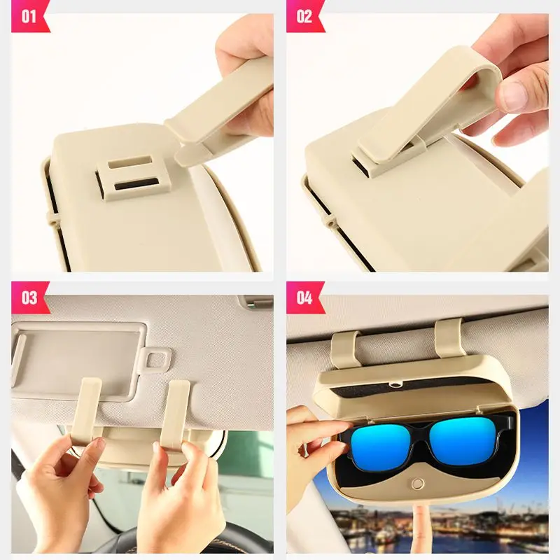 Автомобильный футляр для хранения солнцезащитных очков козырек чехол