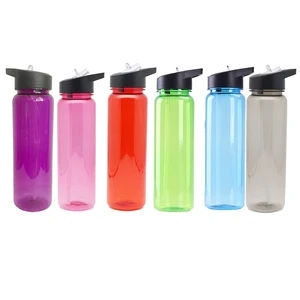 750ml Portable Water Bottle Water Bottle With Straw Plastic Free Leakproof Sport Portable Drinks Mug Outdoor Sports Straw Cup