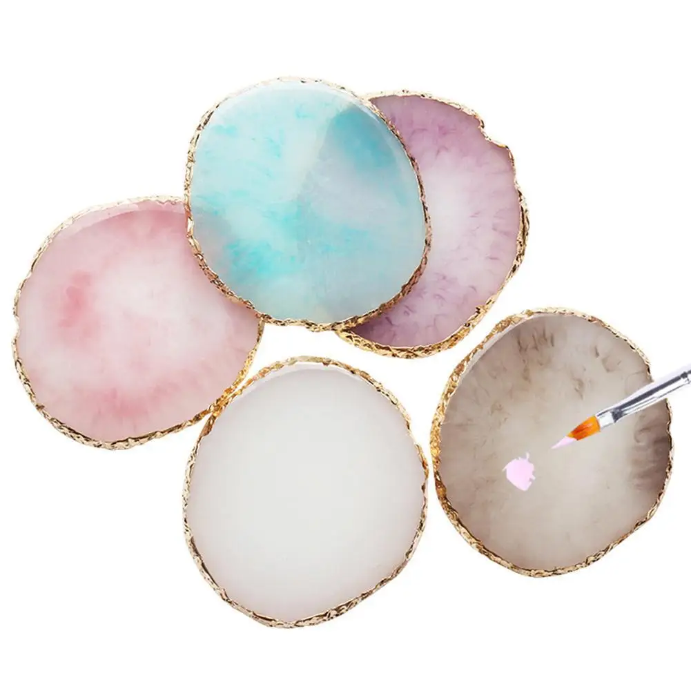 

1 шт. розовый полимерный нефрит каменная палитра клей для ресниц Клей поддон для наращивания ресниц поддон для макияжа косметический инстру...