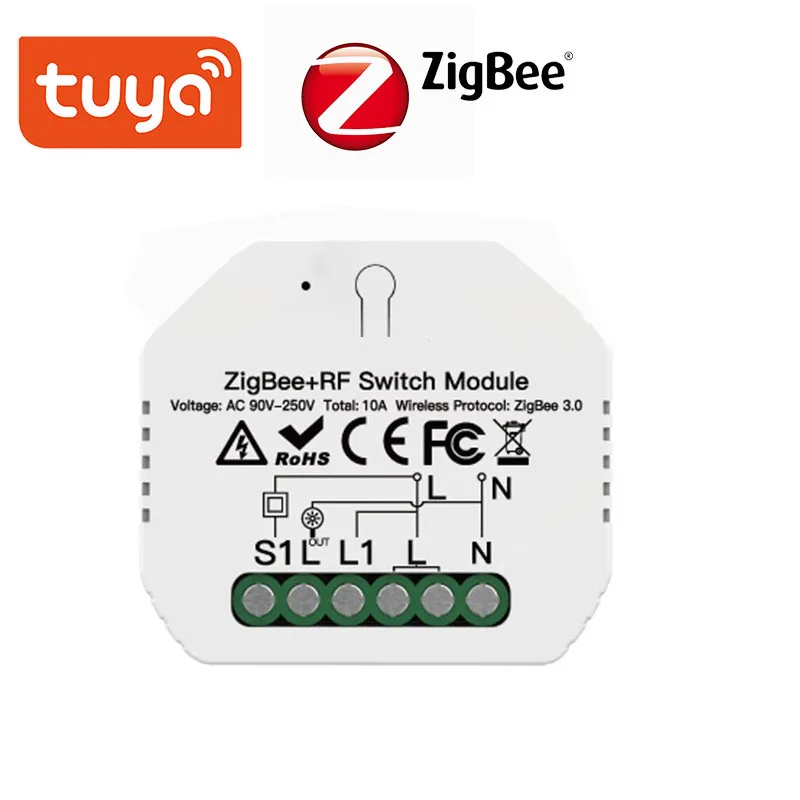 Умный модуль высветильник еля света Tuya ZigBee 3 0 работает с Alexa Google Home для голосового