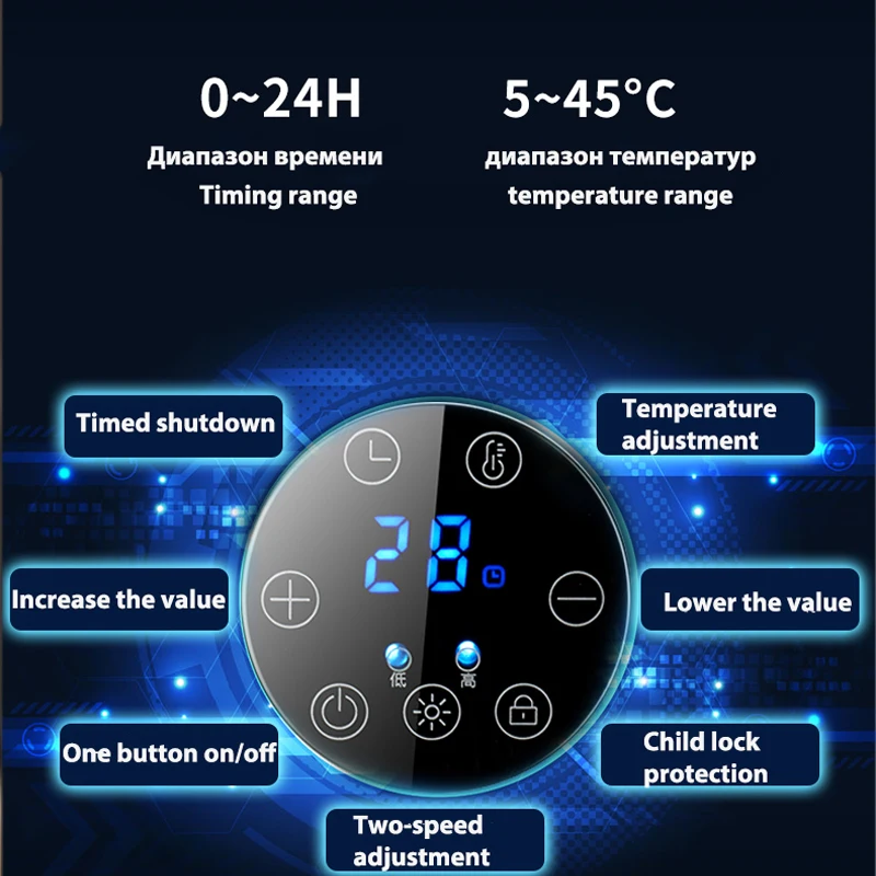 Конвекторный электрический обогреватель умная версия для дома Быстрый