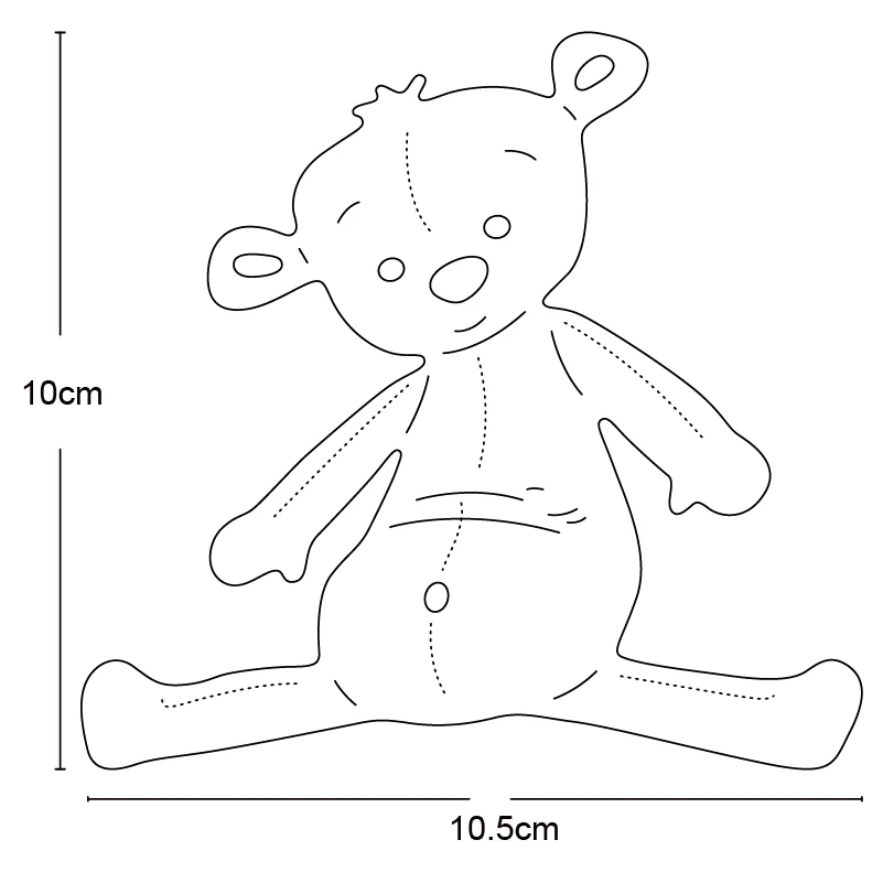 

Cute Sleeping Baby Small Bear Metal Cutting Dies New 2020 Craft Stamps Die Cut Embossing Card Making Stencil Frame