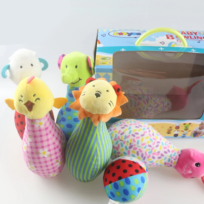 Безопасные игры в боулинг с милыми животными набор шаров для боулинга детской