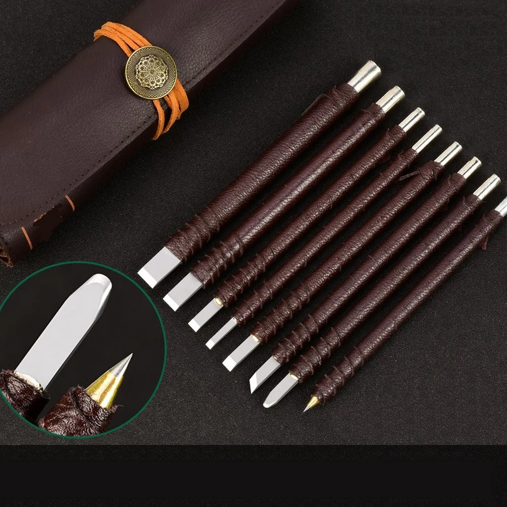 Набор инструментов для резьбы по дереву вольфрамовой стали 8 шт. | Инструменты