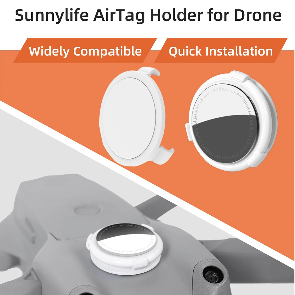 Drone Holder Locator Tracker Bracket Mount For Apple AirTag DJI FPV Air 2S Mavic Air 2 Mavic Mini 2 Phantom FIMI X8 SE Anti-Lost