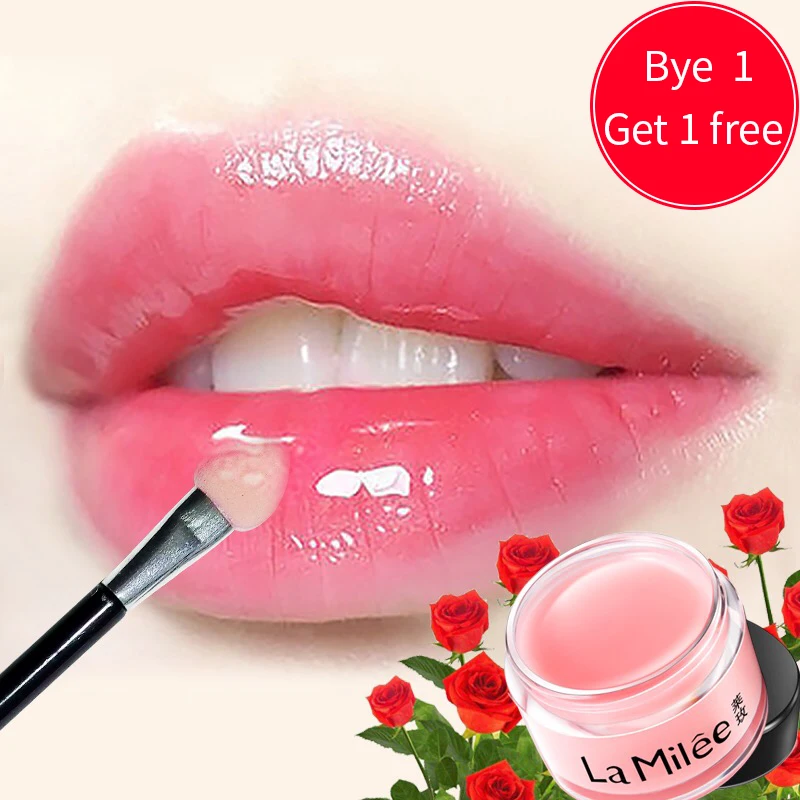 

[Buy 1 Get 1 Free]Lip Mask For Lip Plumper Moisture Essence Plant Flower Extract Exfoliating Anti-Ageing Scrub lip film 20g