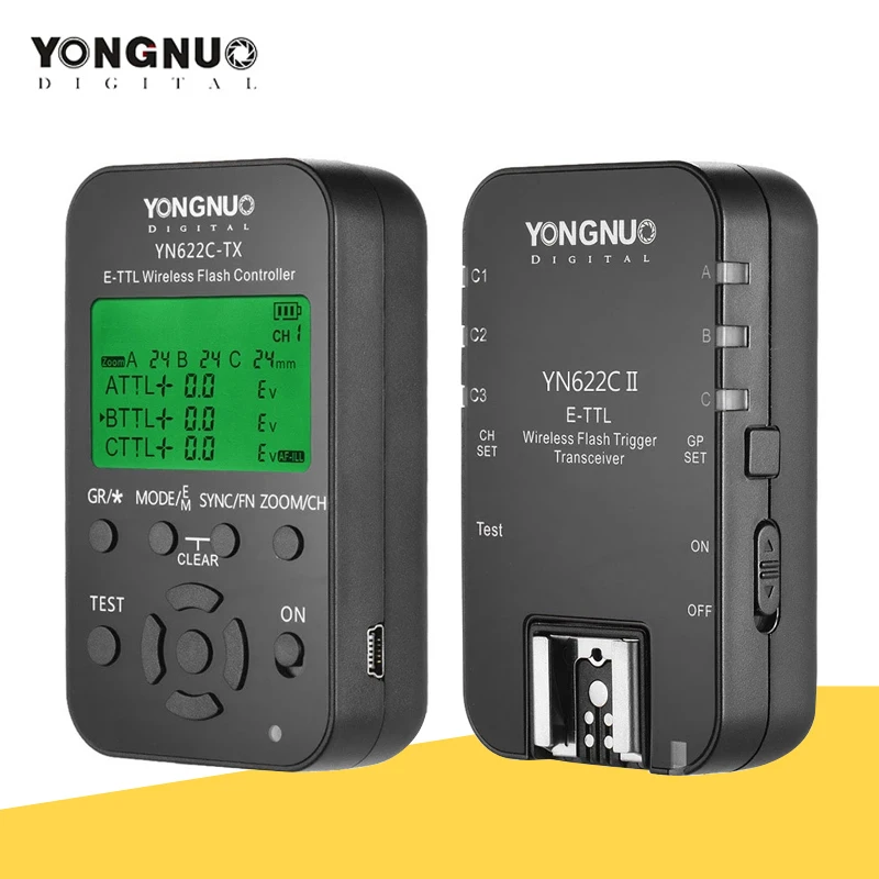 YONGNUO YN622C-комплект беспроводного триггера вспышки E-TTL HSS для Canon EOS Series DSLRs YN622C 622C