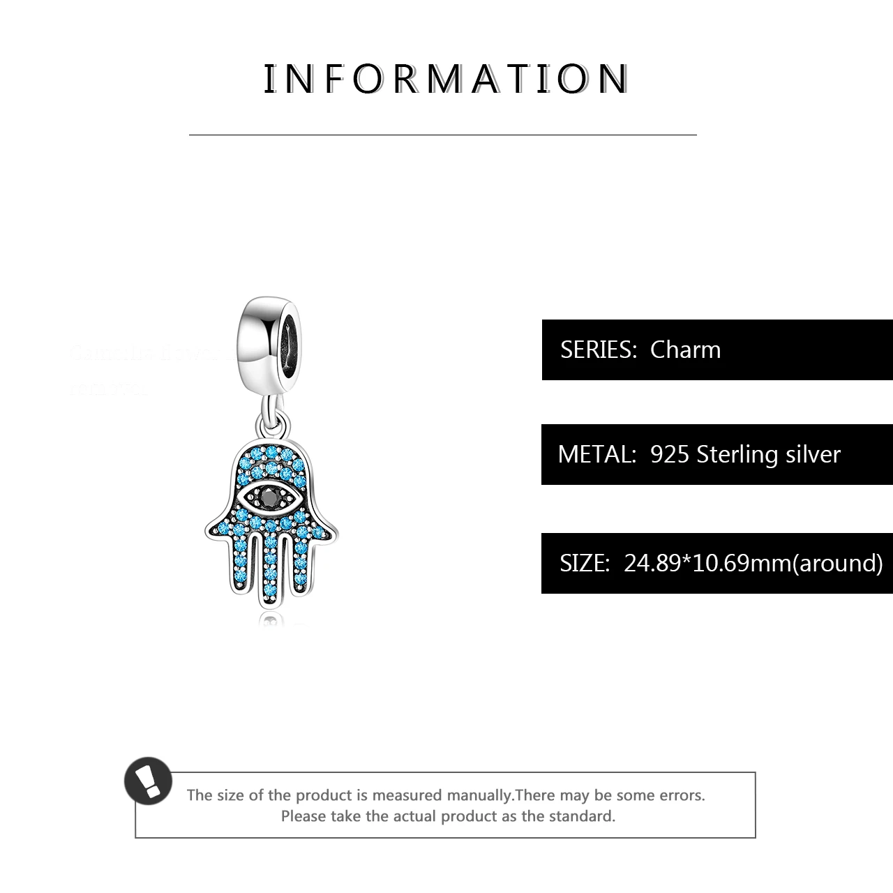 Новый кулон из стерлингового серебра 925 пробы с синим фианитом подвеска