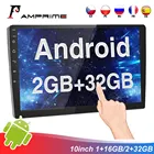 Автомагнитола AMPrime, 2 Din, Android, 10,1 дюйма, 2 + 32 ГБ, Gps, Wi-Fi, Bluetooth