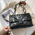 Женская сумка через плечо, простая, с цепочкой