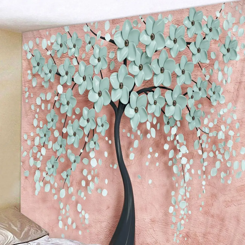 

Simulation 3D stickers digital printing tapestry background hanging cloth factory direct sales can be customized size