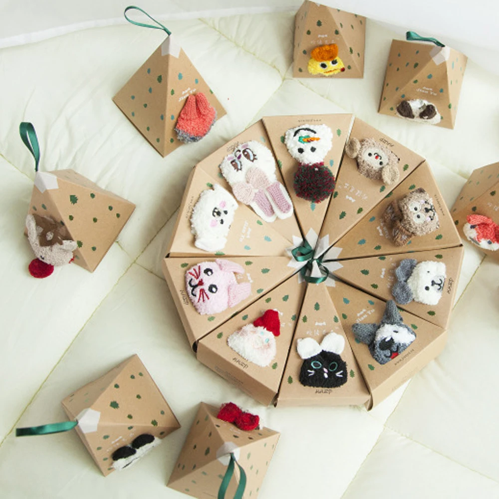 Одежда для сна из хлопка с рождественскими рисунками 3D объёмные носки осень-зима