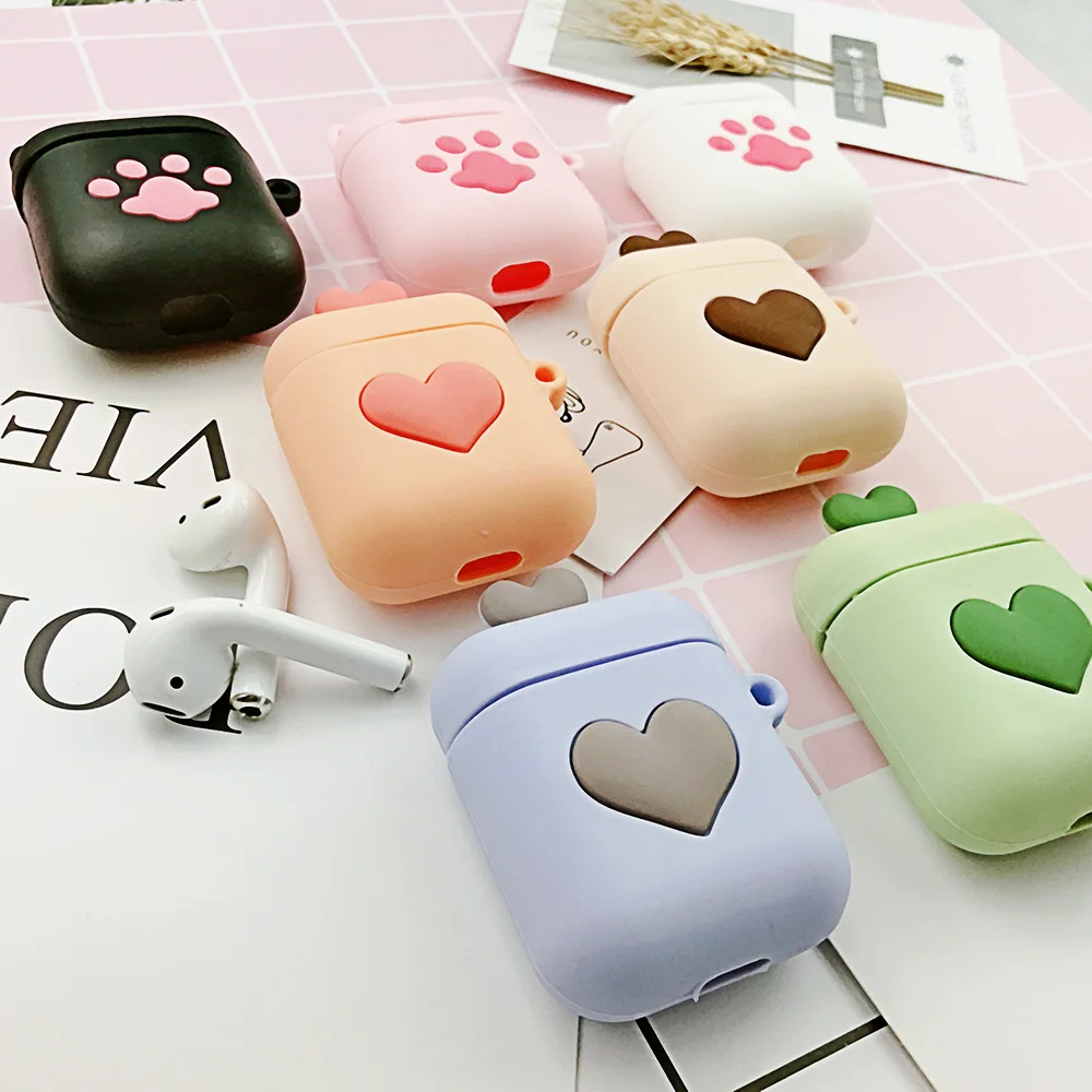 Оптовая продажа мультяшный беспроводной чехол для наушников с Bluetooth Apple AirPods 1/2